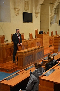 Jednací sál horní parlamentní komory.