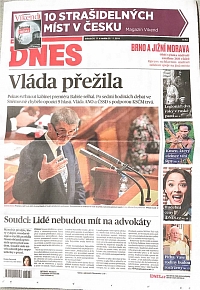 Mladá fronta dnes = včera :-) Článek, resp. reportáž, o konferenci se dostal na titulní stranu deníku.